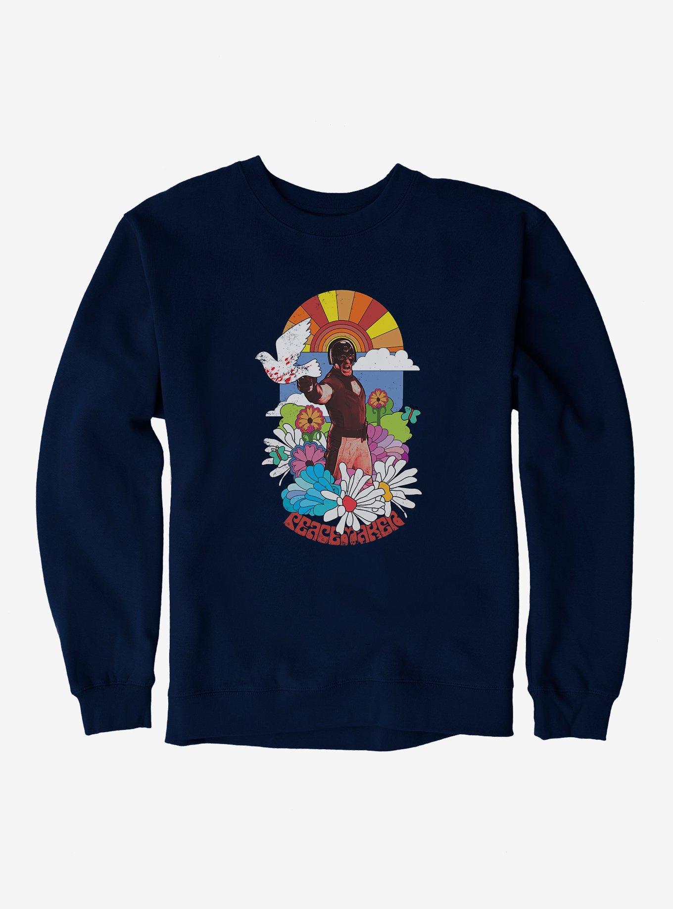 DC Comics The Suicide Squad Peacemaker Sweatshirt, NAVY, hi-res