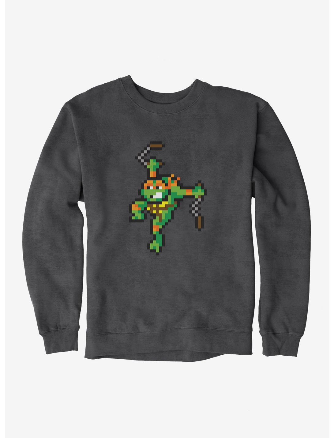 Teenage Mutant Ninja Turtles Digital Michelangelo Sweatshirt, CHARCOAL HEATHER, hi-res