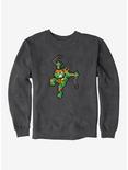 Teenage Mutant Ninja Turtles Digital Michelangelo Sweatshirt, CHARCOAL HEATHER, hi-res