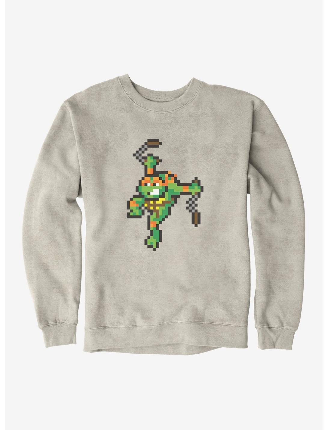 Teenage Mutant Ninja Turtles Digital Michelangelo Sweatshirt, OATMEAL HEATHER, hi-res