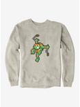 Teenage Mutant Ninja Turtles Digital Michelangelo Sweatshirt, OATMEAL HEATHER, hi-res