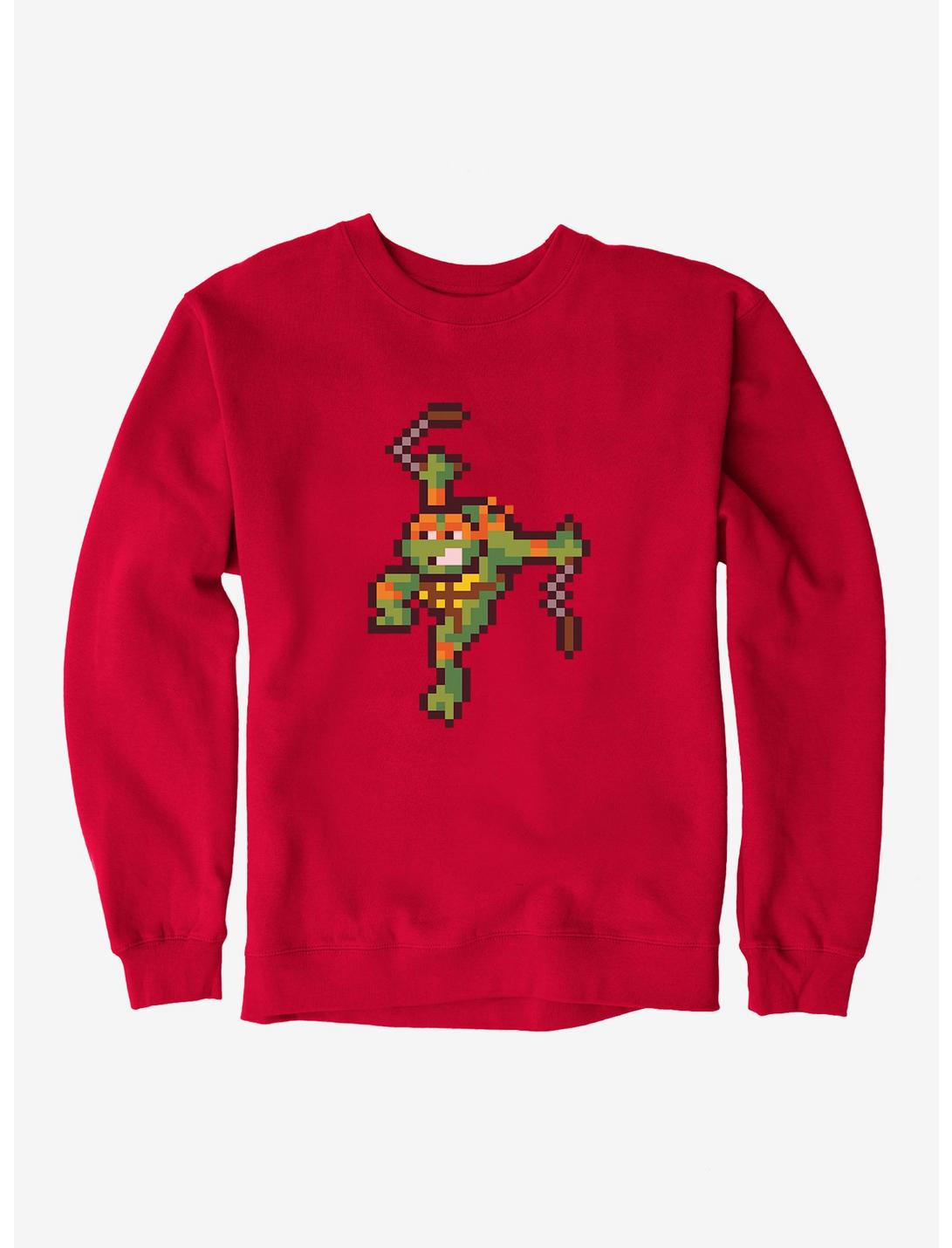 Teenage Mutant Ninja Turtles Digital Michelangelo Sweatshirt, RED, hi-res