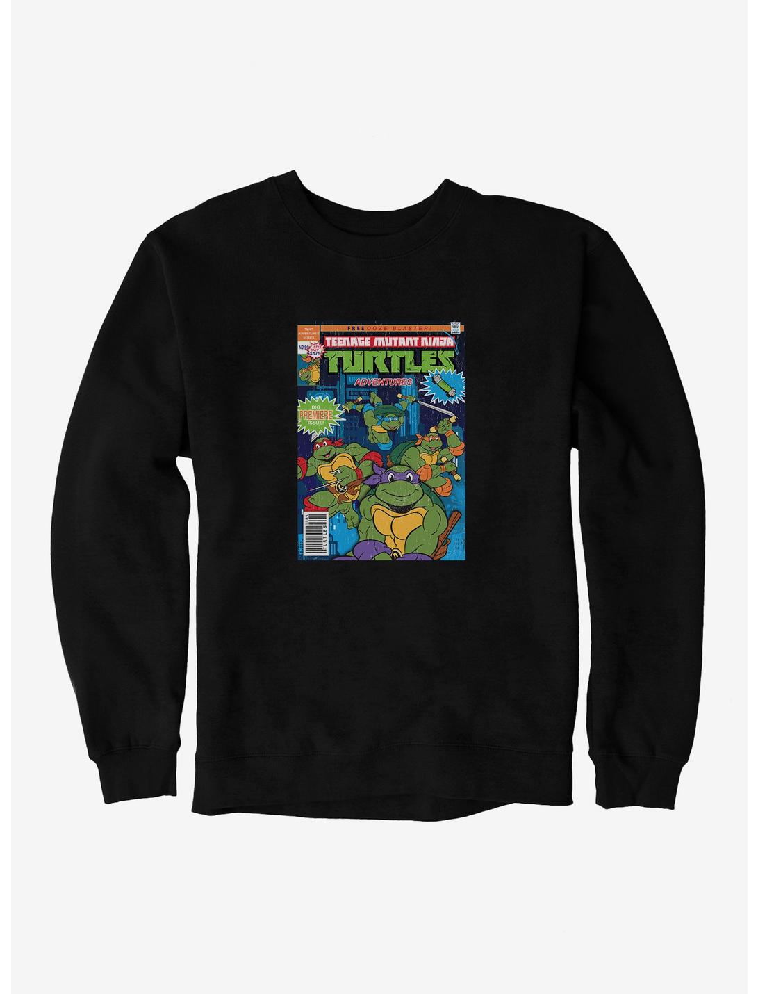 Teenage Mutant Ninja Turtles Adventures Premiere Comic Book Cover Sweatshirt, BLACK, hi-res