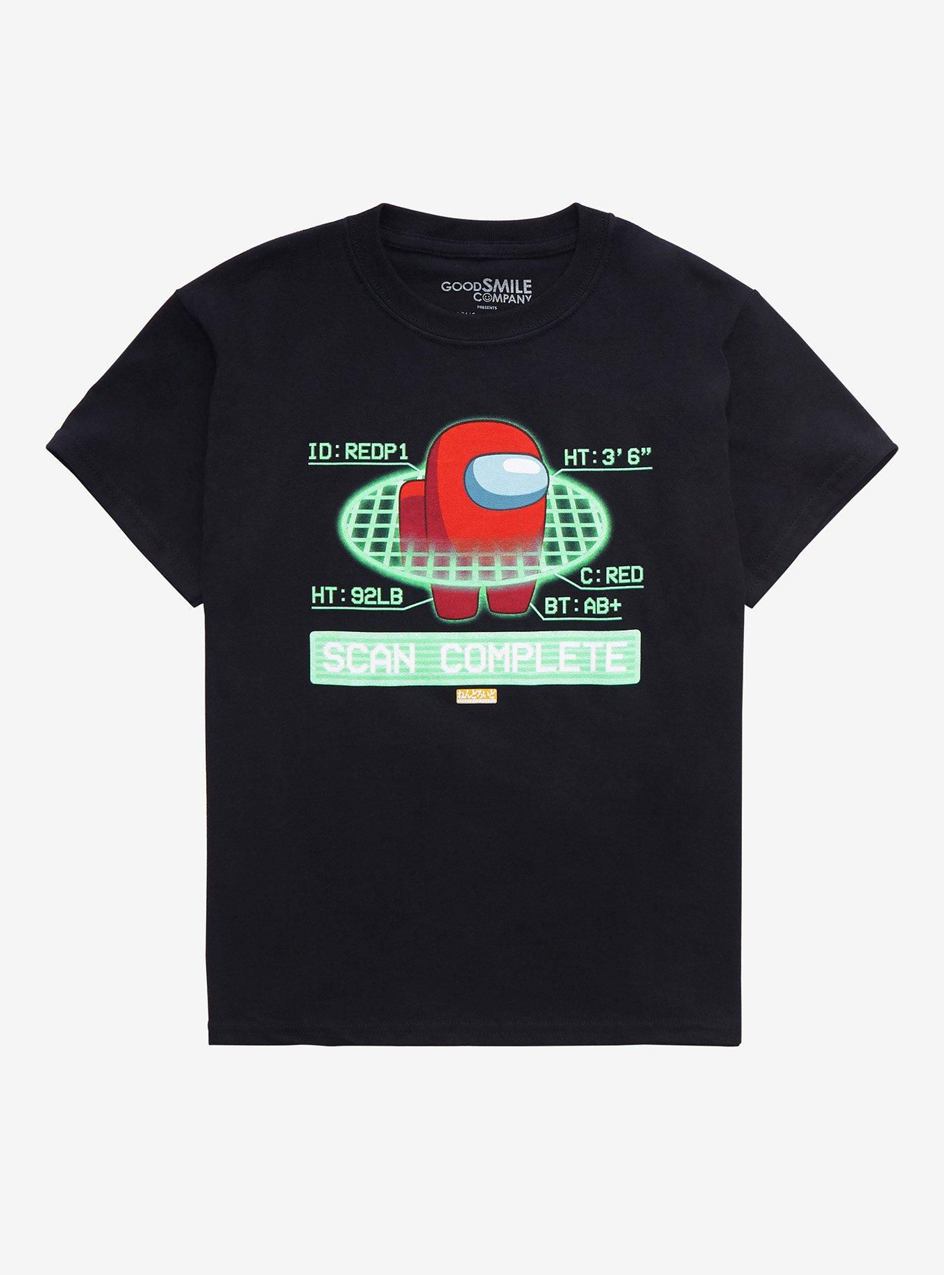 Among Us Scan Complete Youth T-Shirt - BoxLunch Exclusive, BLACK, hi-res