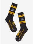 Harry Potter Hufflepuff Quidditch Crew Socks - BoxLunch Exclusive, , hi-res