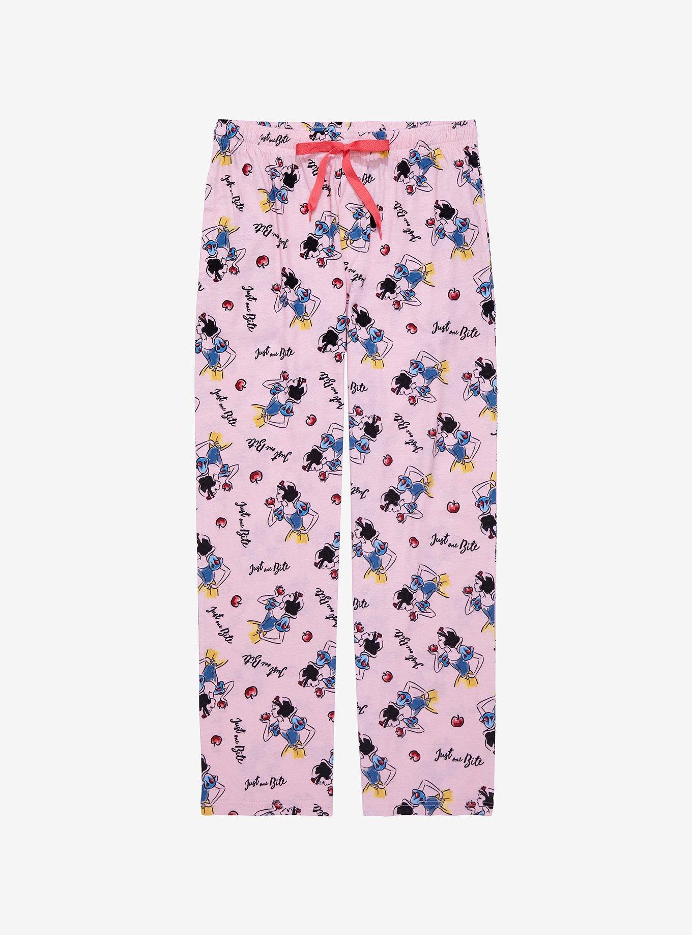 Disney Snow White and the Seven Dwarfs Just One Bite Sleep Pants - BoxLunch Exclusive, LIGHT PINK, hi-res
