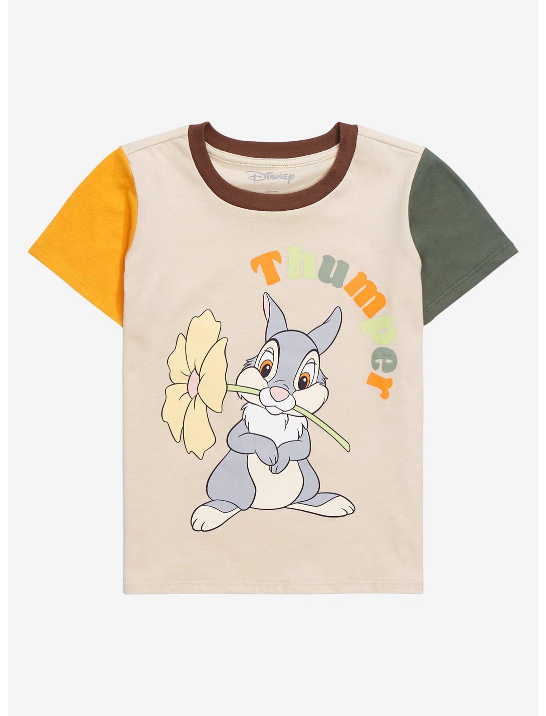 Disney Bambi Thumper Floral Toddler T-Shirt - BoxLunch Exclusive, CREAM, hi-res