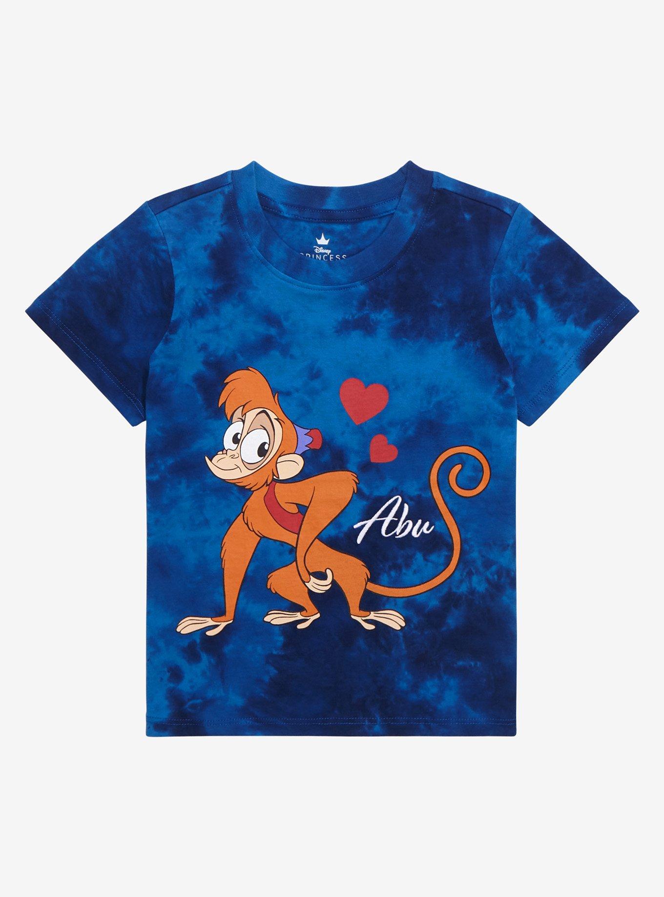 Disney Aladdin Abu Hearts Toddler Tie Dye T Shirt BoxLunch Exclusive BoxLunch