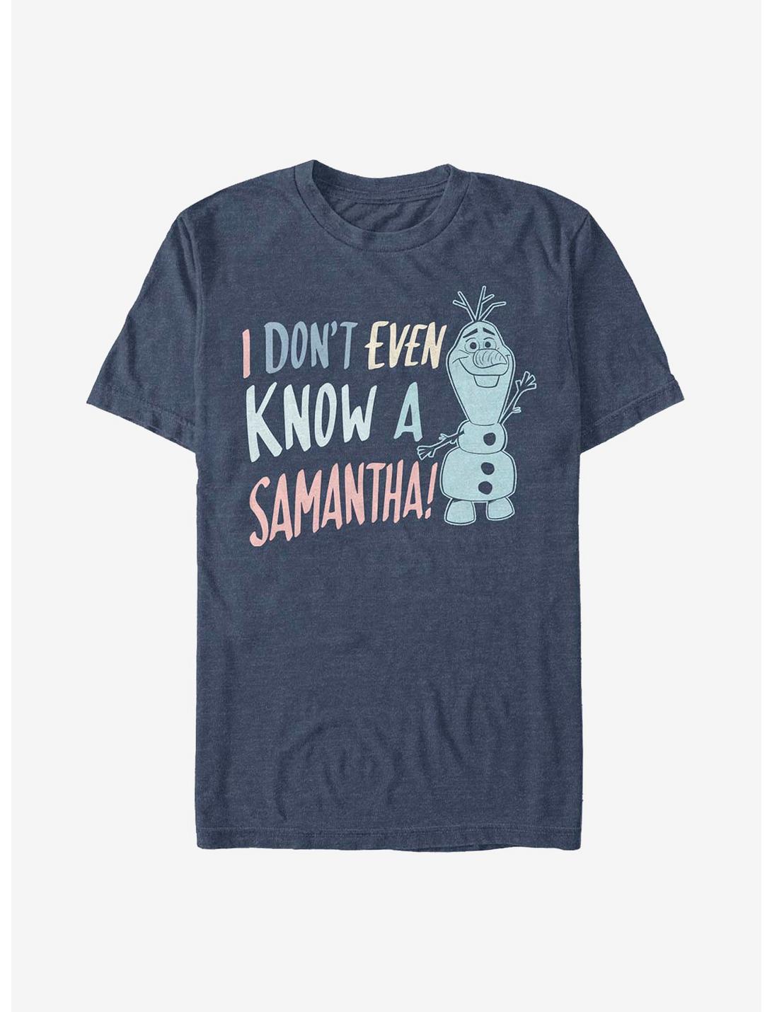 Disney Frozen 2 I Don't Know Samantha T-Shirt, NAVY HTR, hi-res