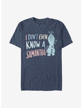 Disney Frozen 2 I Don't Know Samantha T-Shirt, NAVY HTR, hi-res