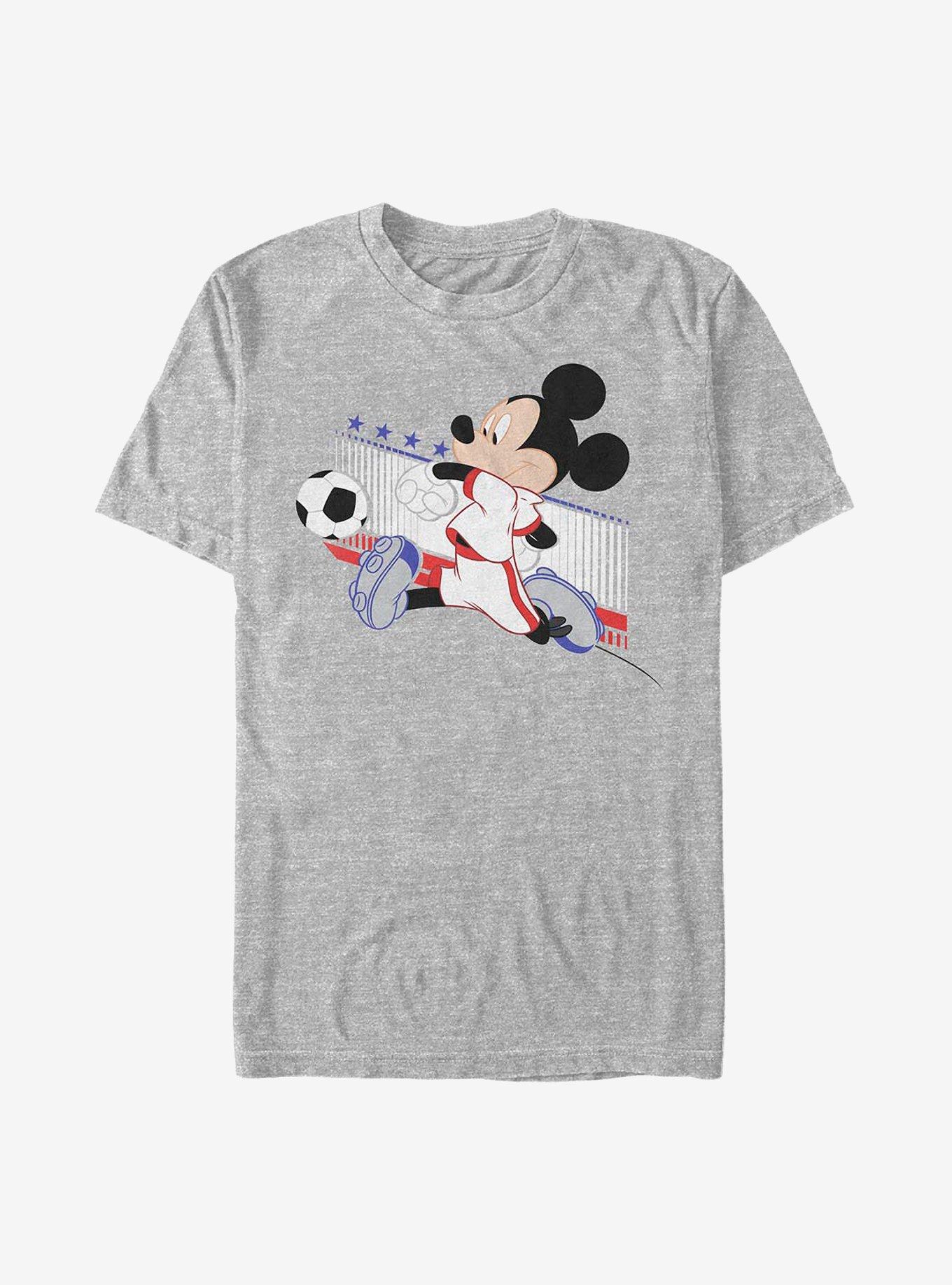 Disney Mickey Mouse France Kick T-Shirt - GREY | Hot Topic