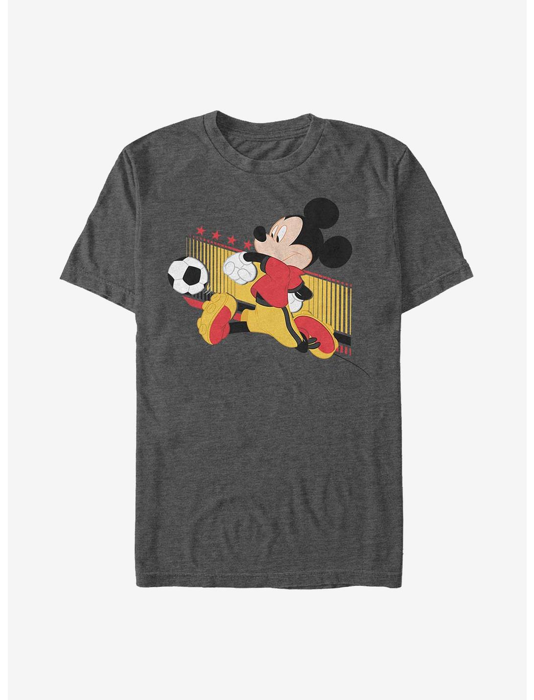 Disney Mickey Mouse Germany Kick T-Shirt, CHAR HTR, hi-res