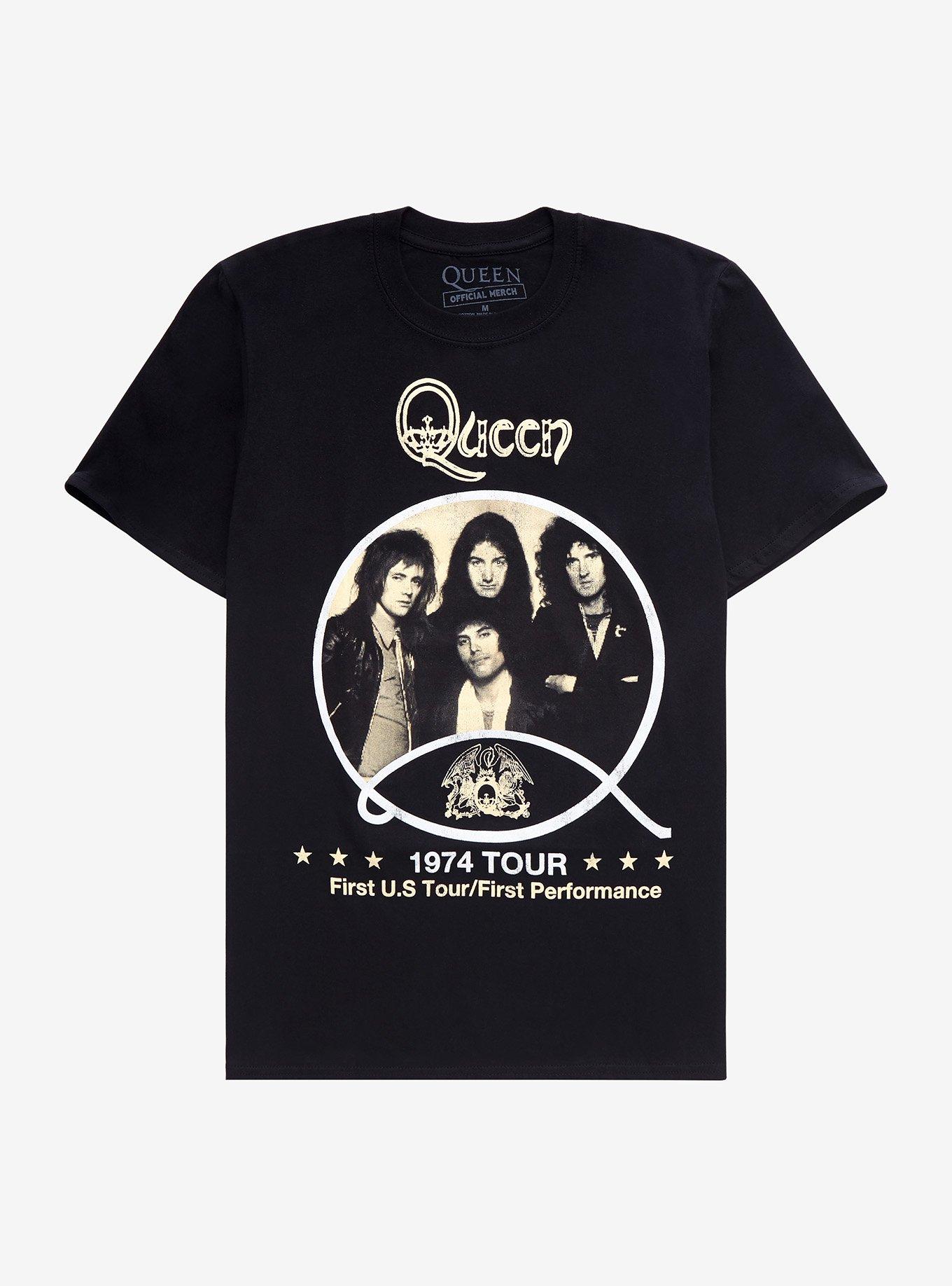 Queen 1974 Tour T-Shirt, BLACK, hi-res