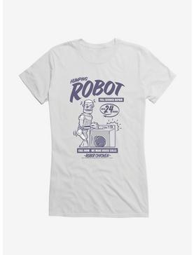Robot Chicken House Call Robot Girls T-Shirt, WHITE, hi-res