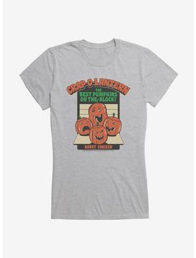 Robot Chicken Pumpkins On The Block Girls T-Shirt, HEATHER, hi-res