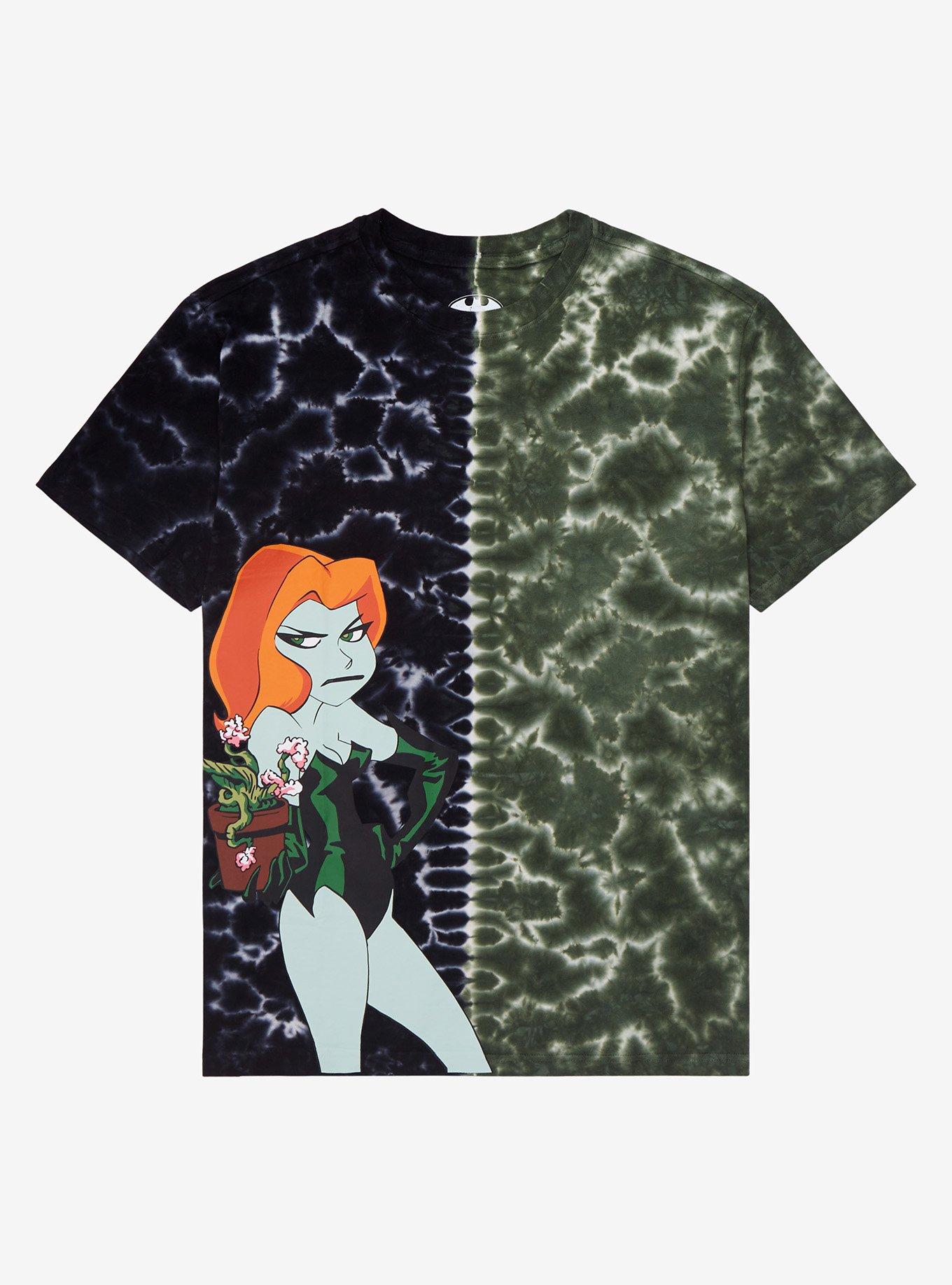 DC Comics Batman Poison Ivy Split Tie-Dye T-Shirt - BoxLunch Exclusive, TIE DYE, hi-res