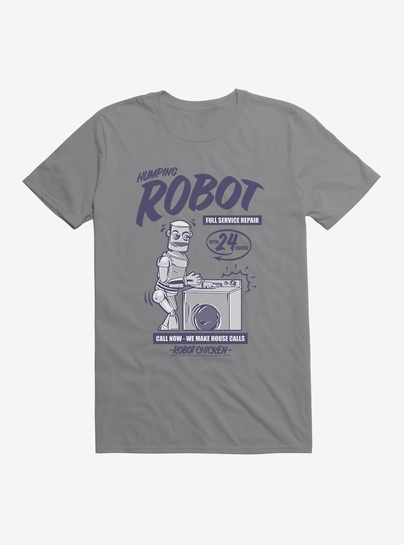 Robot Chicken House Call Robot T-Shirt, STORM GREY, hi-res