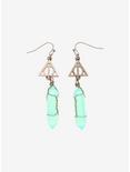 Harry Potter Deathly Hallows Crystal Drop Earrings, , hi-res