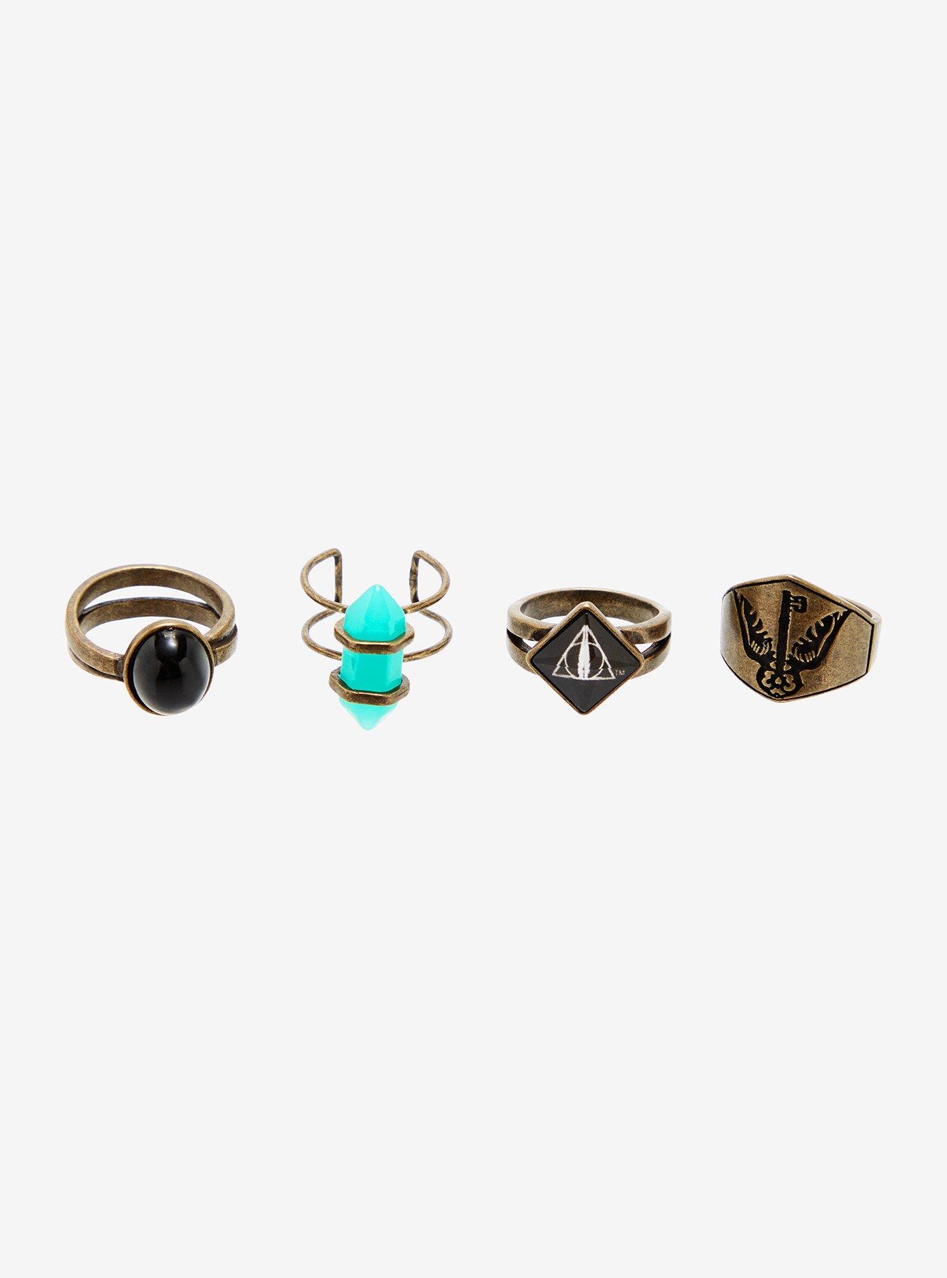 Harry Potter Dark Academia Ring Set, , hi-res