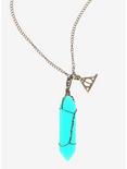 Harry Potter Deathly Hallows Crystal Pendant Necklace, , hi-res