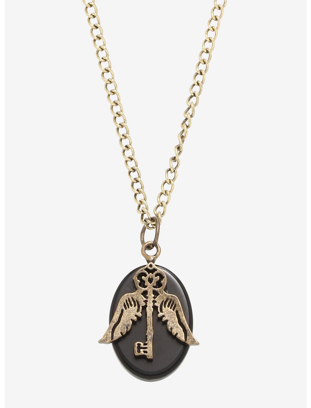 Harry Potter Winged Key Pendant Necklace, , hi-res