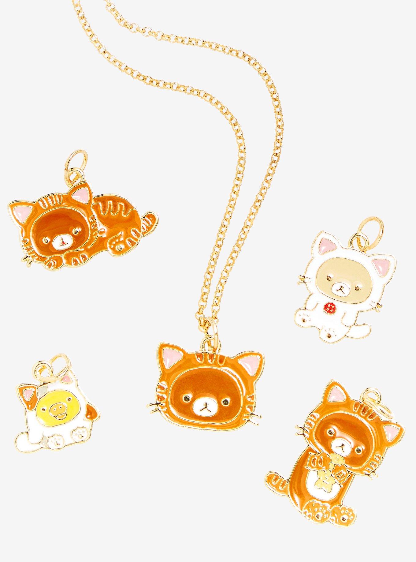 Rilakkuma Cat Charms Necklace, , hi-res