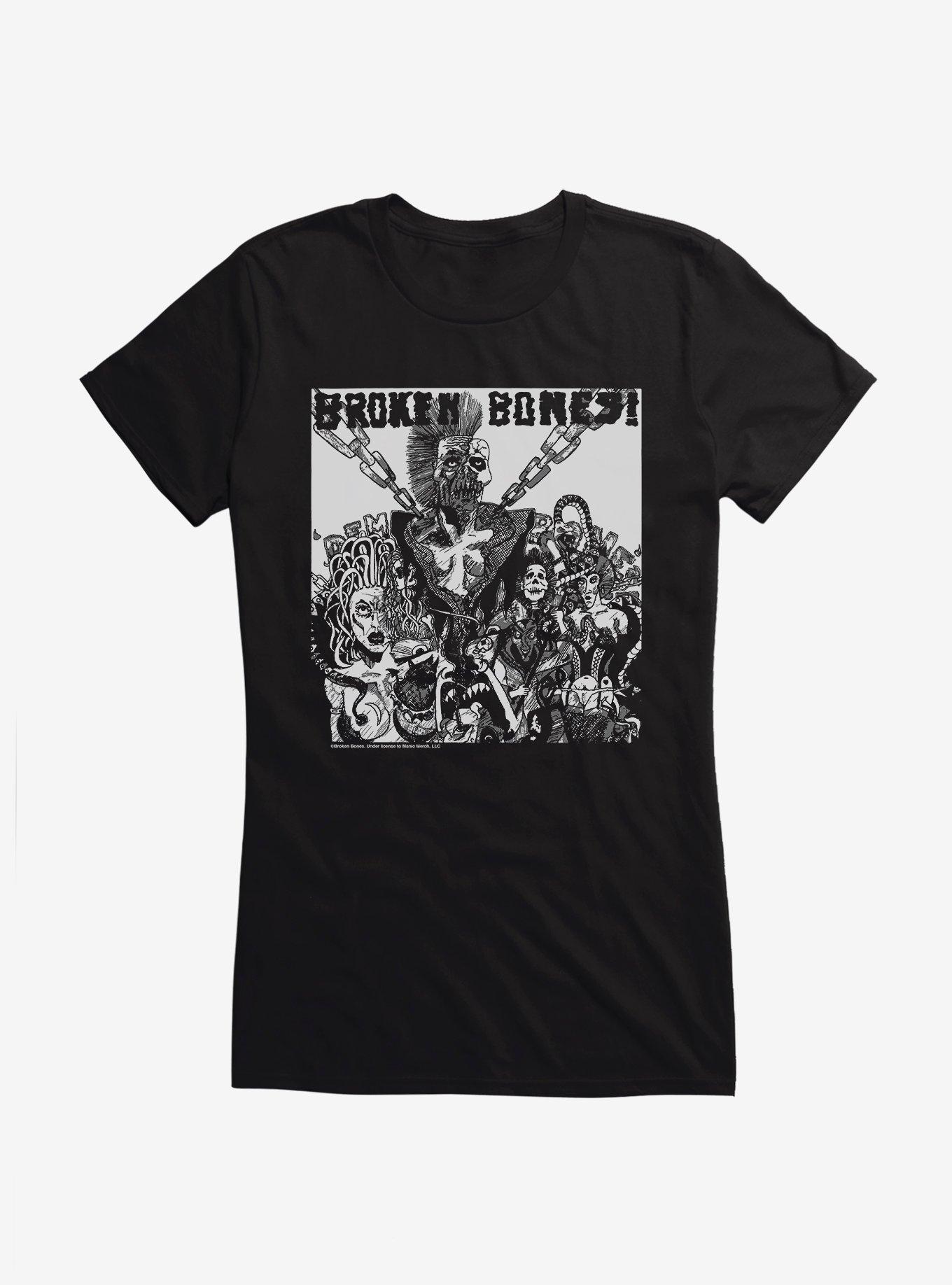 Hot Topic Broken Bones Dem Album Cover Girls T-Shirt | CoolSprings
