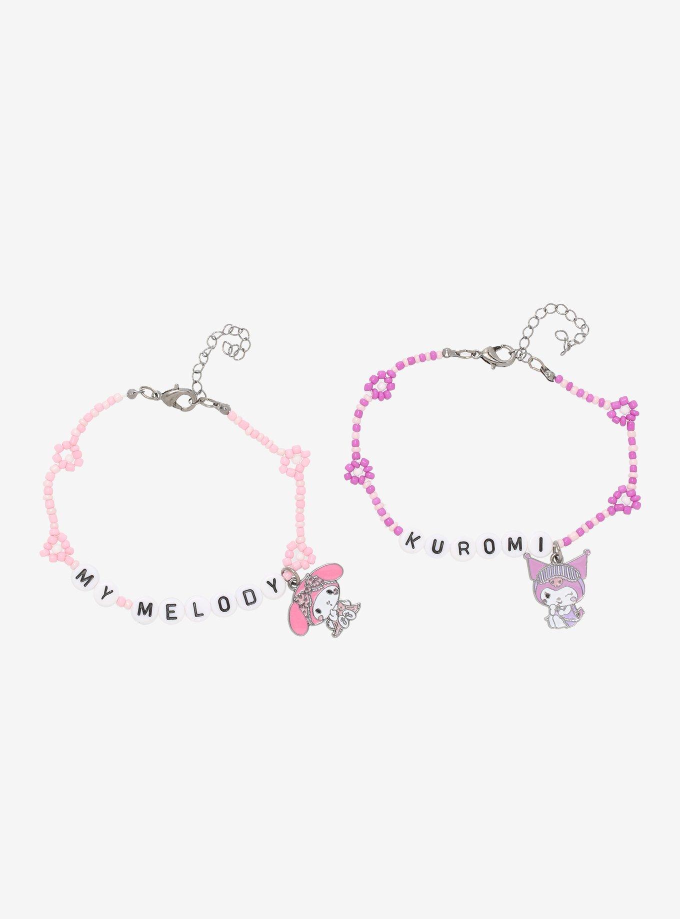 My Melody & Kuromi Slumber Party Best Friend Bracelet Set, , hi-res