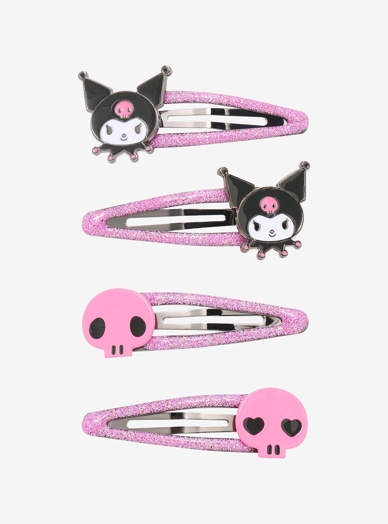 Kuromi Sparkly Hair Clip Set