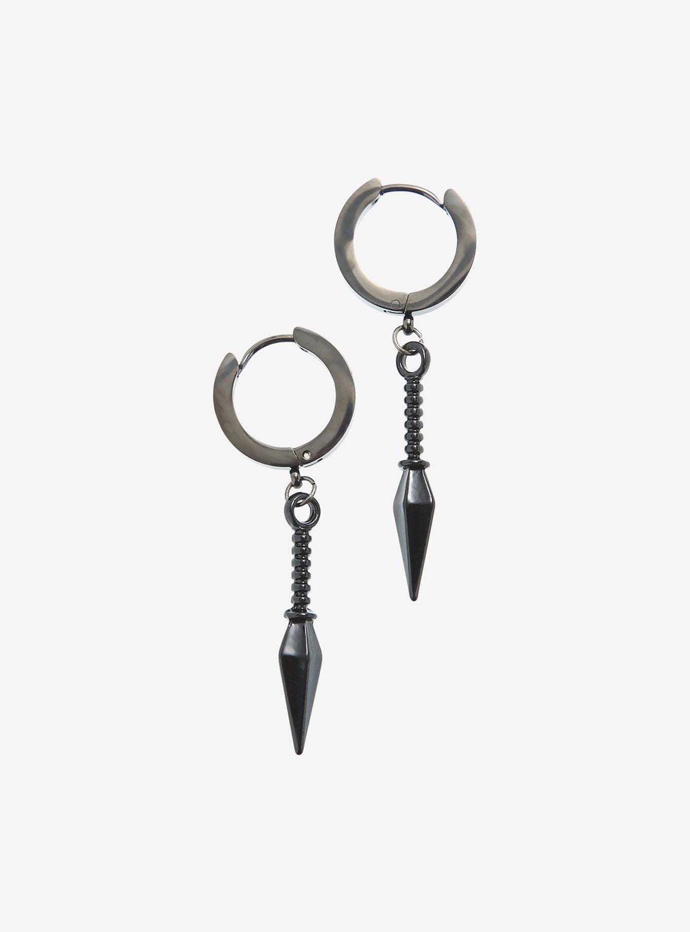 Naruto Shippuden Kunai Mini Hoop Earrings