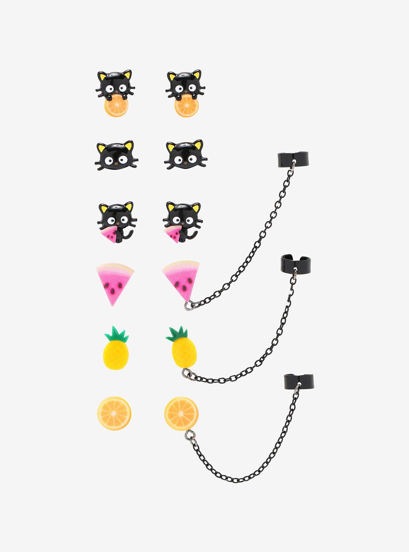 Chococat Fruit Charms Cuff Earring Set, , hi-res