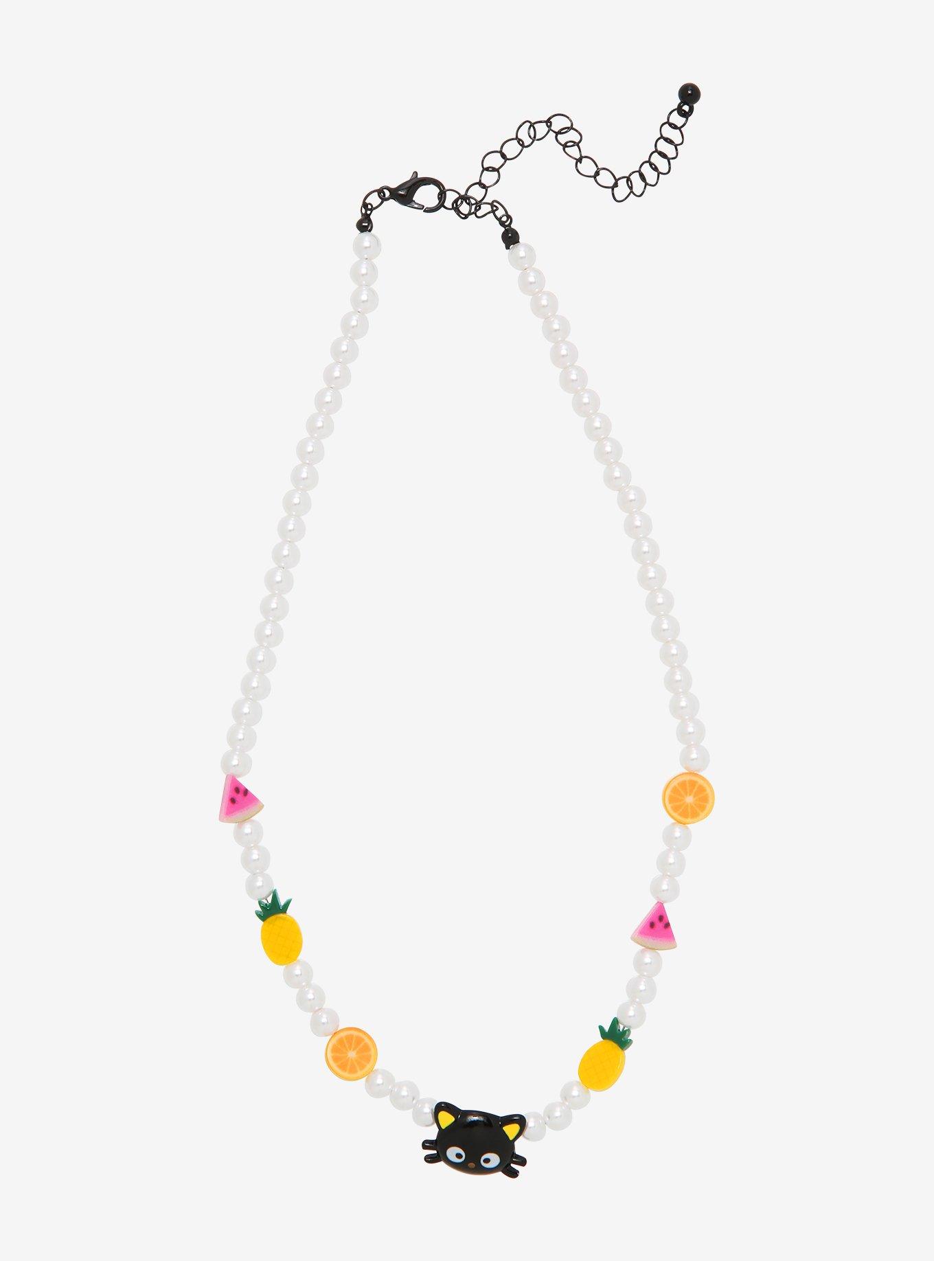 Chococat Fruit Charms Beaded Necklace, , hi-res