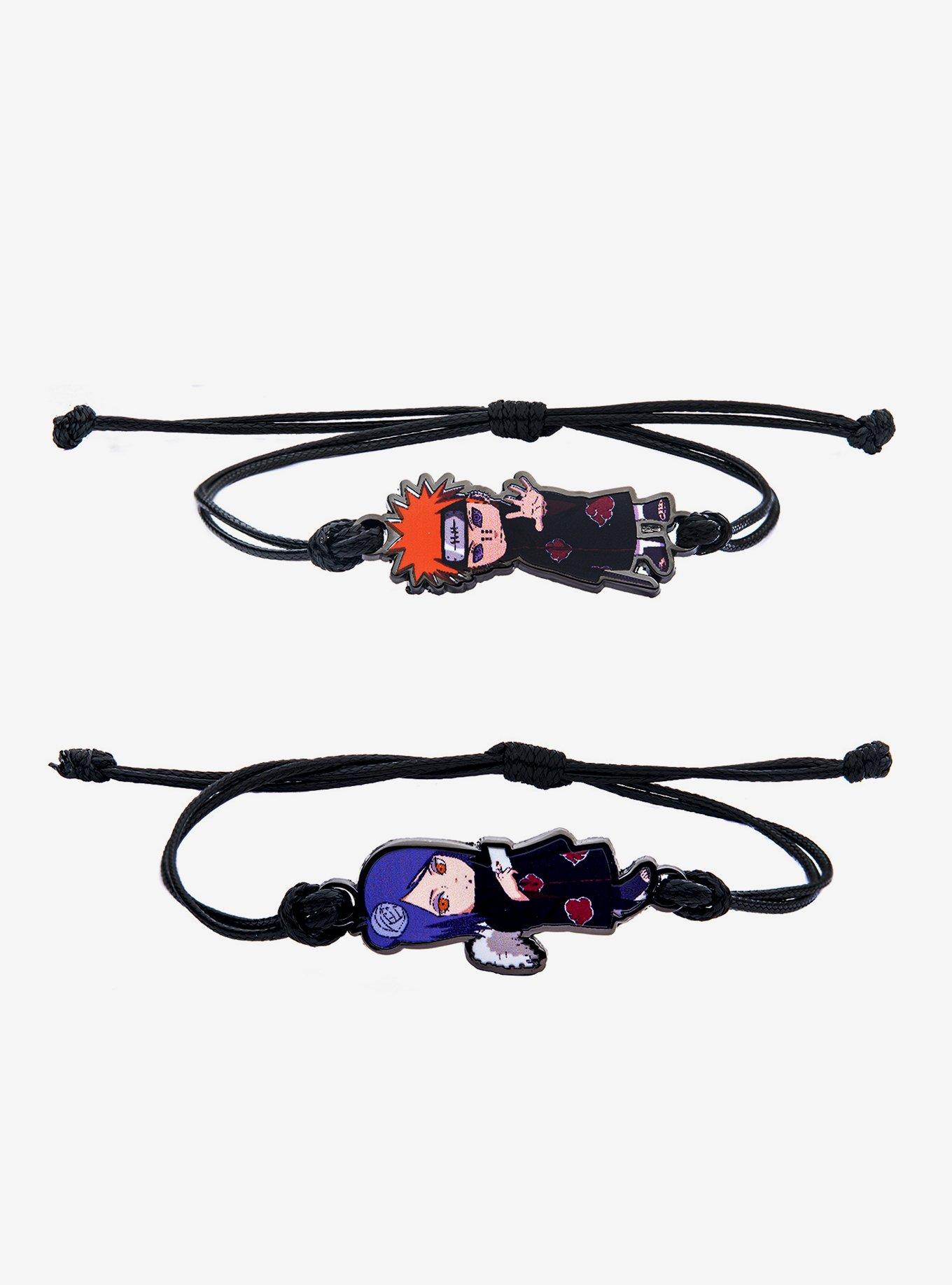 Naruto Shippuden Chibi Pain & Konan Best Friend Cord Bracelet Set, , hi-res