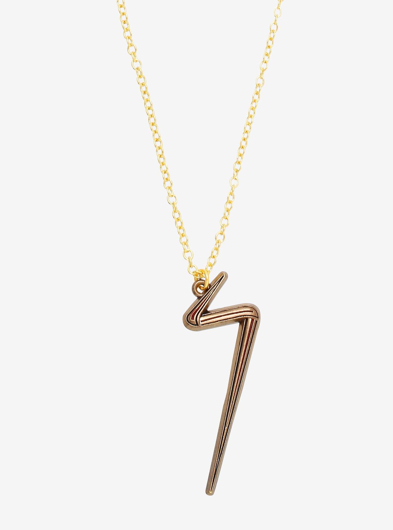 Marvel Ms. Marvel Logo Necklace, , hi-res