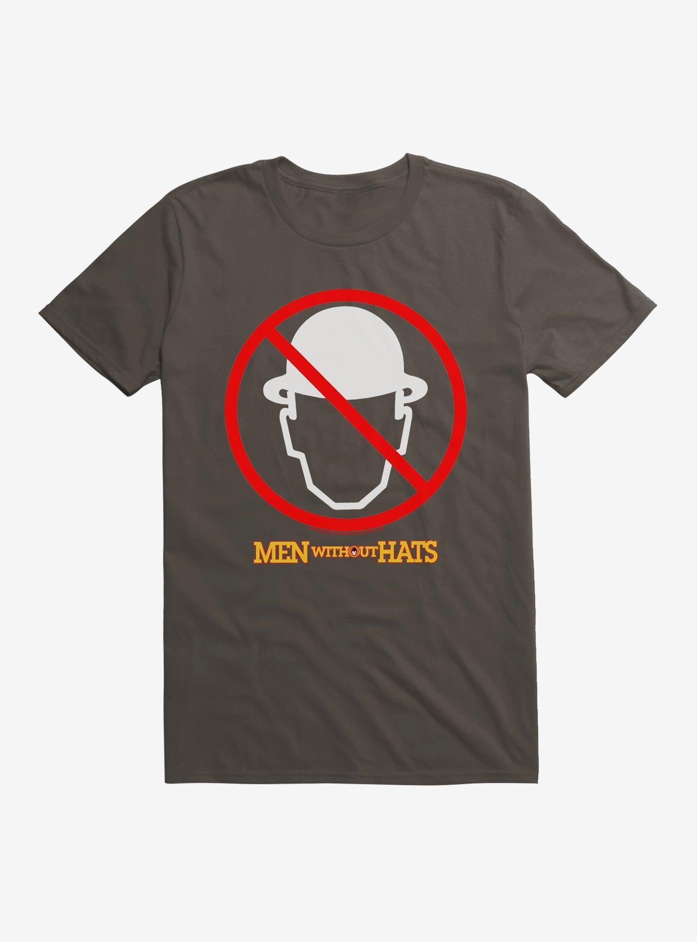 Men Without Hats Band Logo T-Shirt, SMOKE, hi-res
