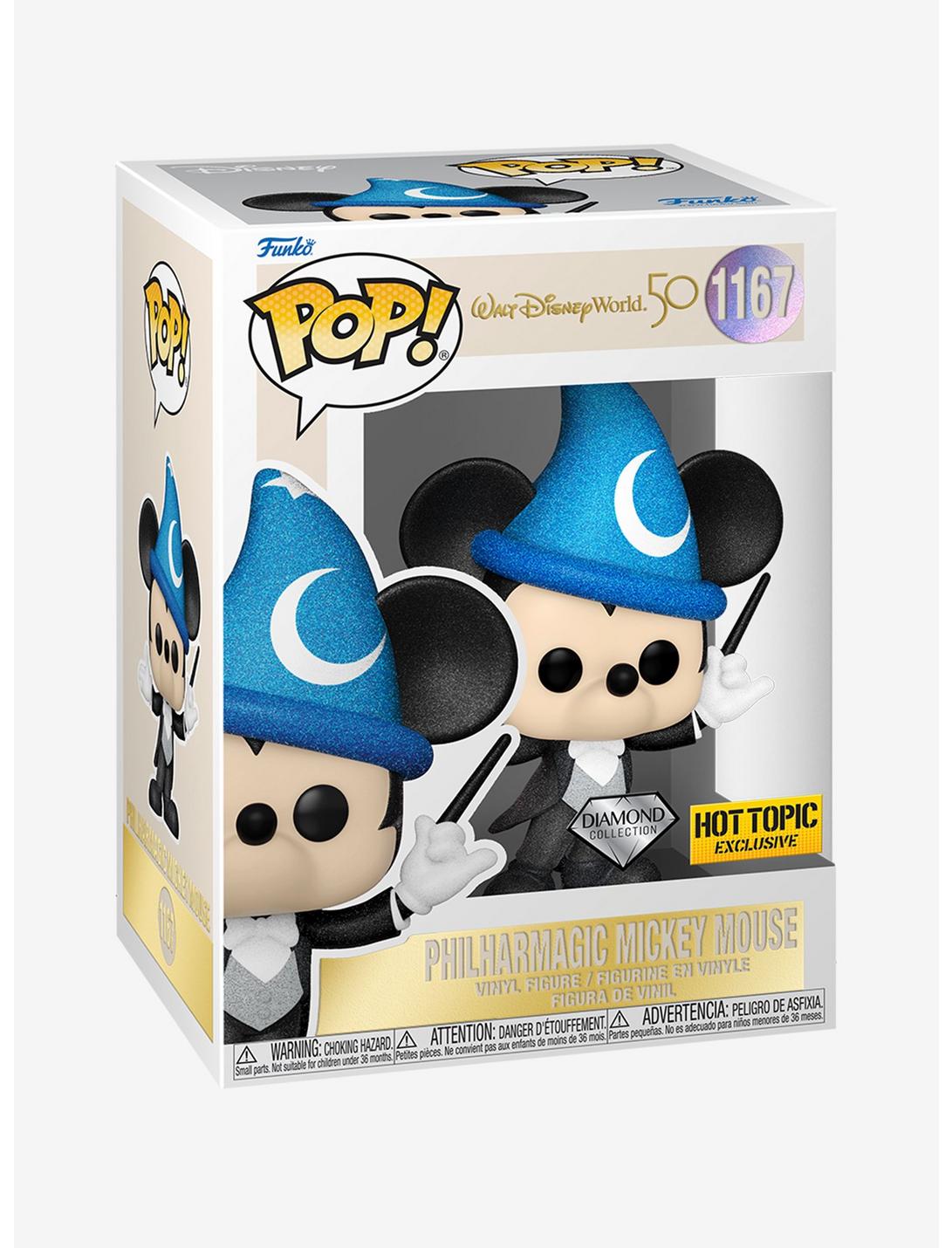 Disney Walt Disney World 50th Diamond Collection Pop! PhilharMagic Mickey Mouse Vinyl Figure Hot Topic Exclusive, , hi-res