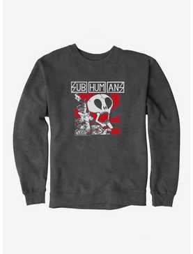 Subhumans Skull Band Logo Sweatshirt, , hi-res