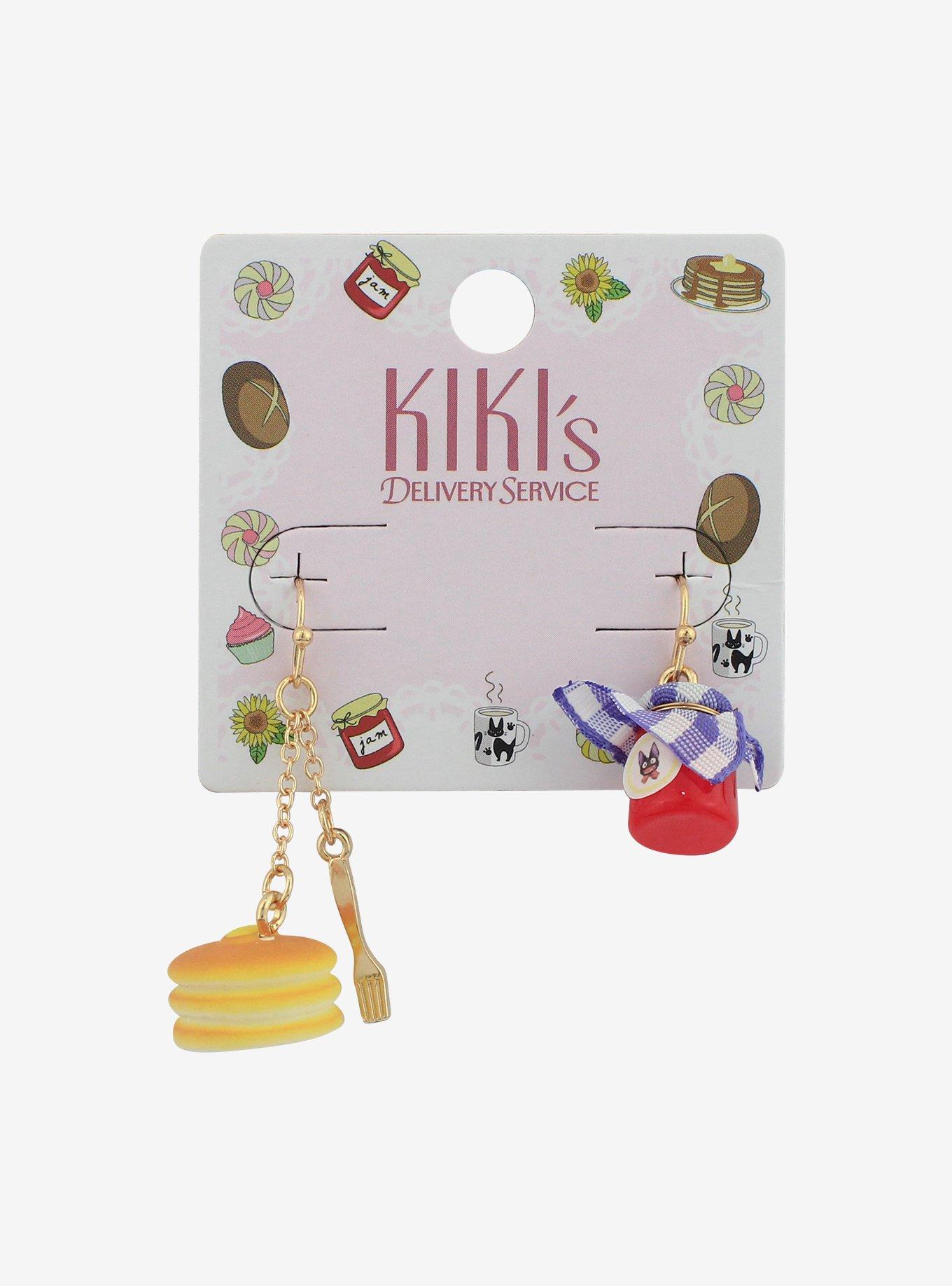 Studio Ghibli Kiki's Delivery Service Pancake Mismatch Earring Set, , hi-res