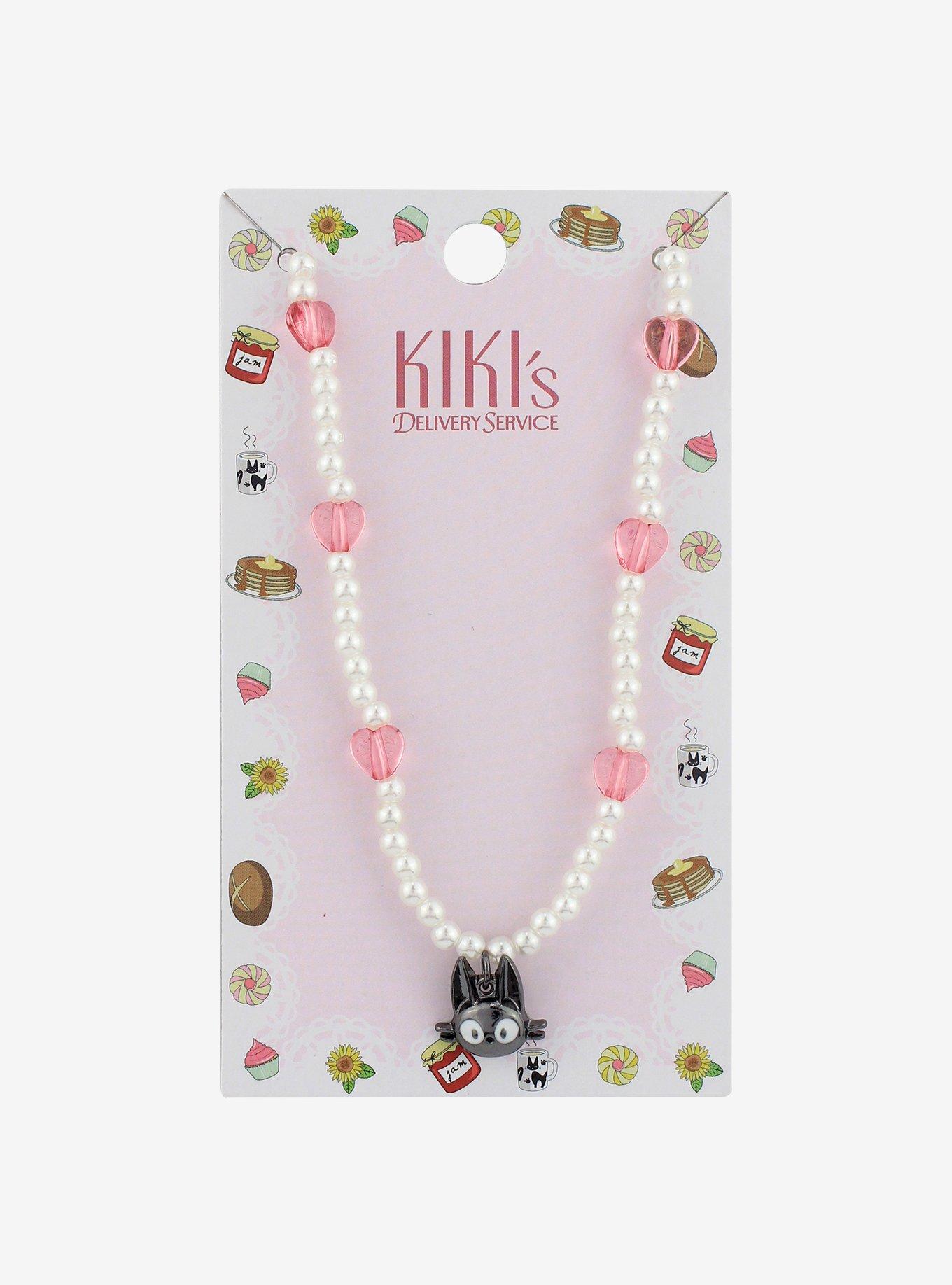 Studio Ghibli Kiki's Delivery Service Jiji Beaded Necklace, , hi-res