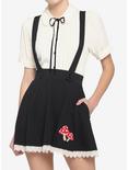 Mushroom Patch Suspender Skirt, BLACK, hi-res