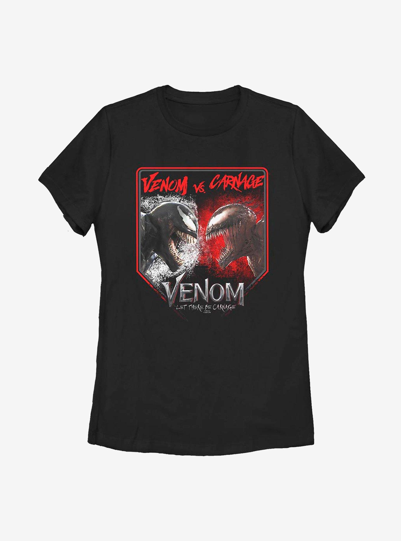 Marvel Venom: Let There Be Carnage Battle For Domination Womens T-Shirt, BLACK, hi-res
