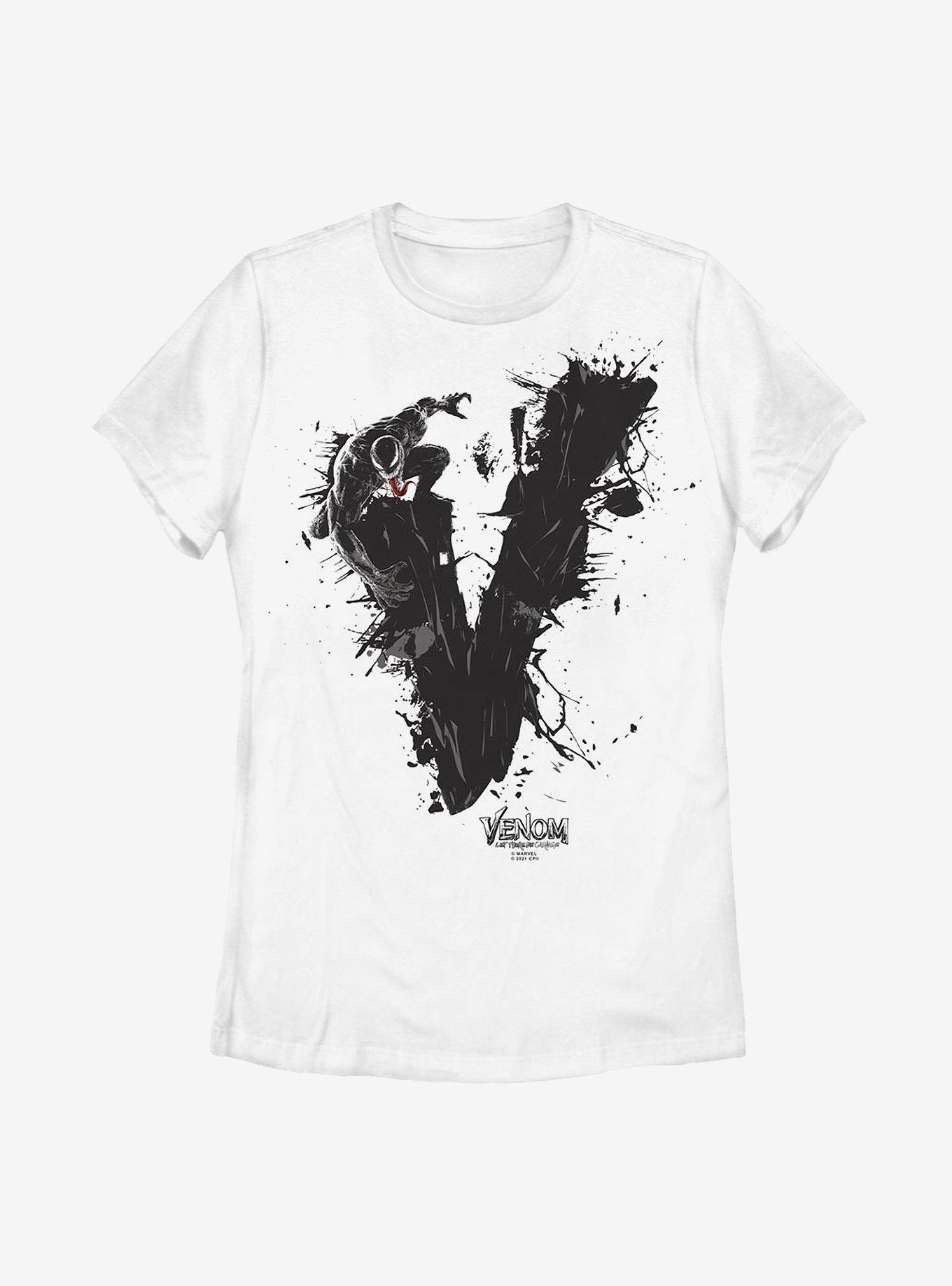 Marvel Venom: Let There Be Carnage Paint Splatter Womens T-Shirt, , hi-res