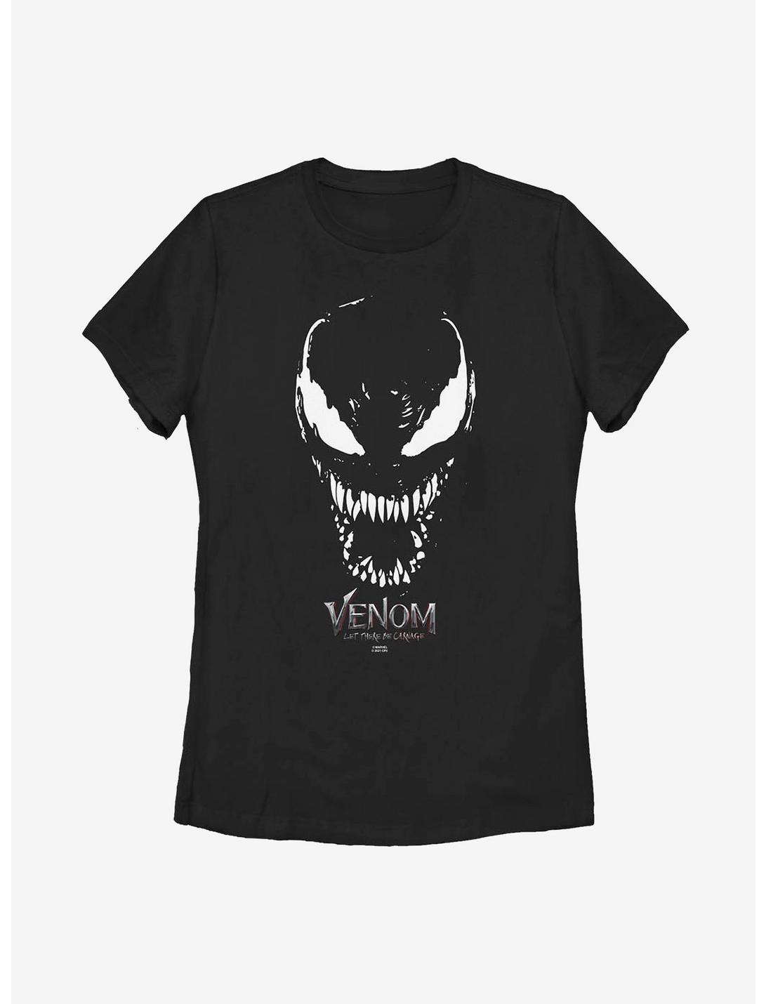 Marvel Venom: Let There Be Carnage Venom Big Face Womens T-Shirt, BLACK, hi-res