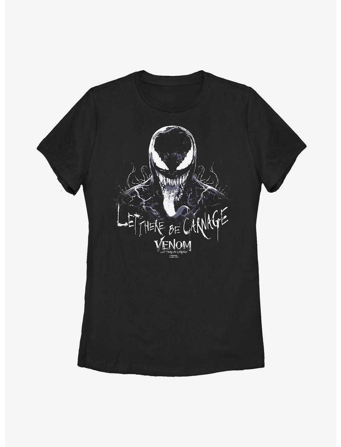Marvel Venom: Let There Be Carnage Venom Lines Womens T-Shirt, BLACK, hi-res