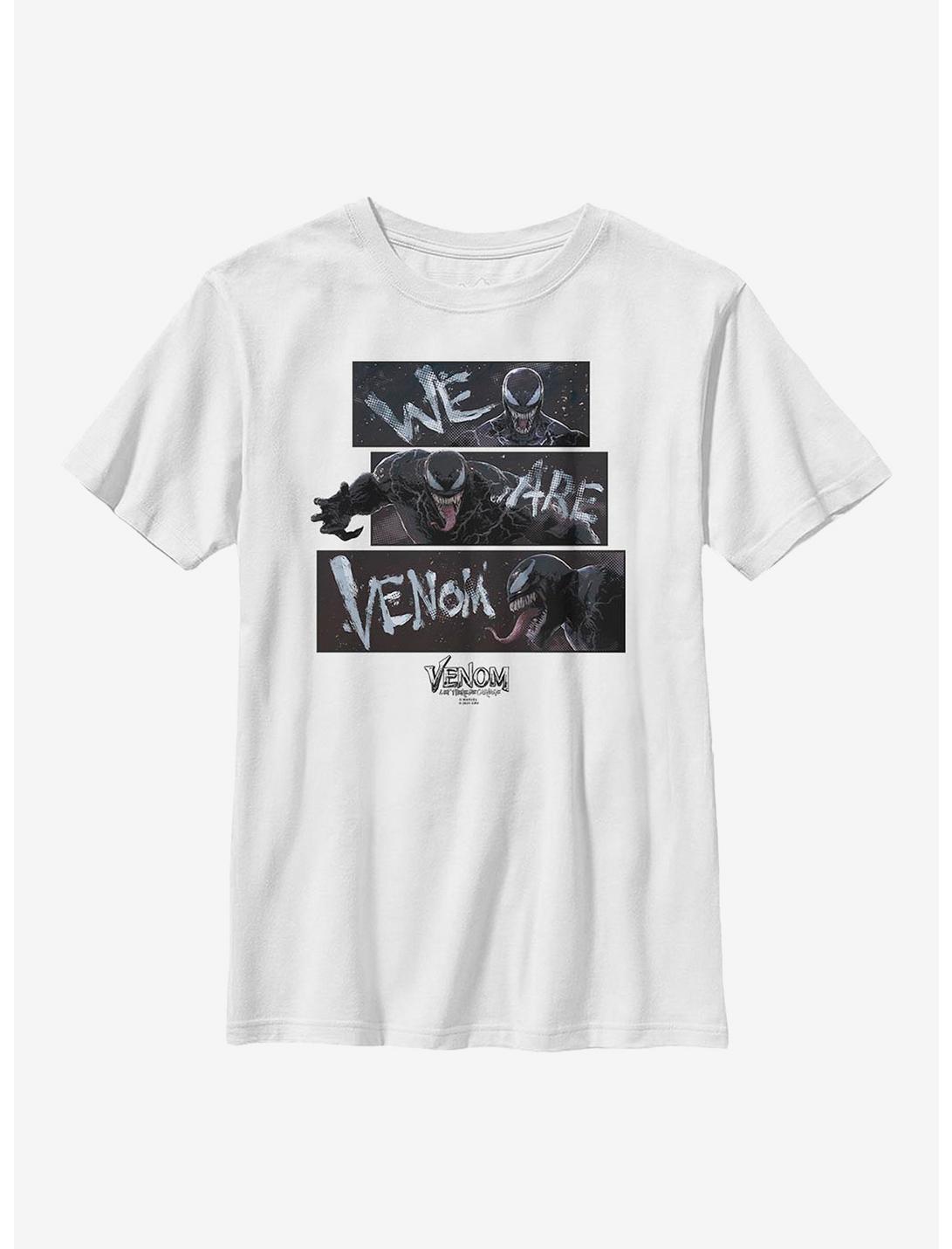 Marvel Venom: Let There Be Carnage Comic Panels Youth T-Shirt, WHITE, hi-res