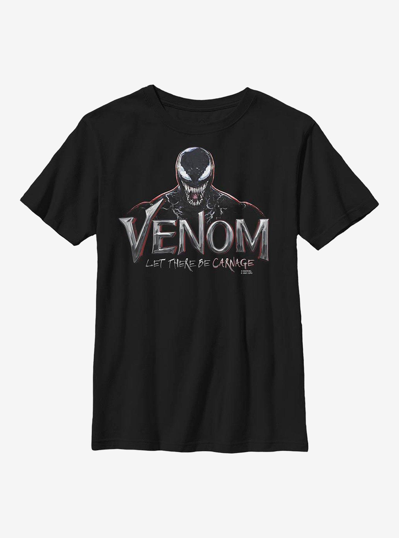 Marvel Venom: Let There Be Carnage Logo Grin Youth T-Shirt, , hi-res