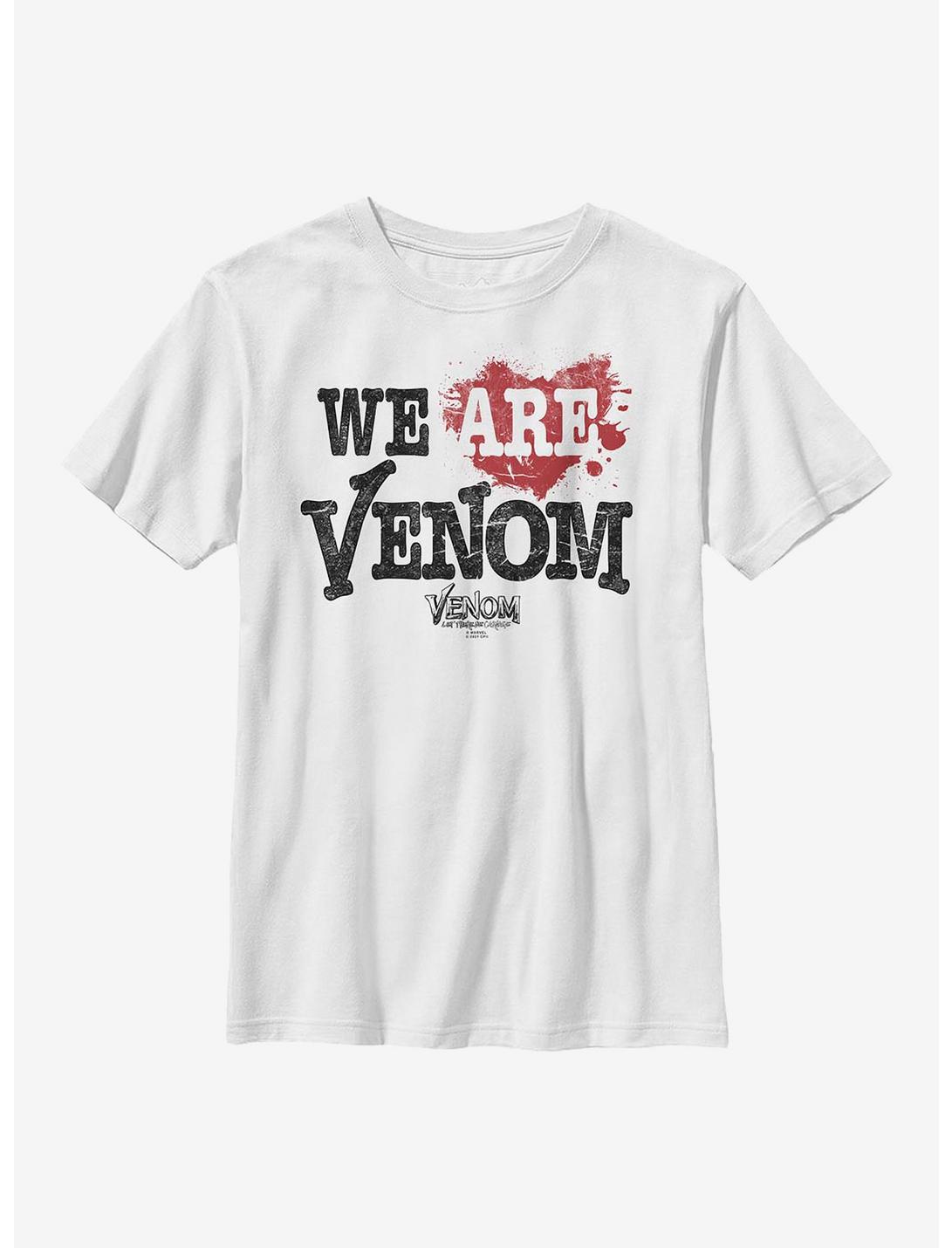Marvel Venom: Let There Be Carnage Splattered Heart Youth T-Shirt, WHITE, hi-res