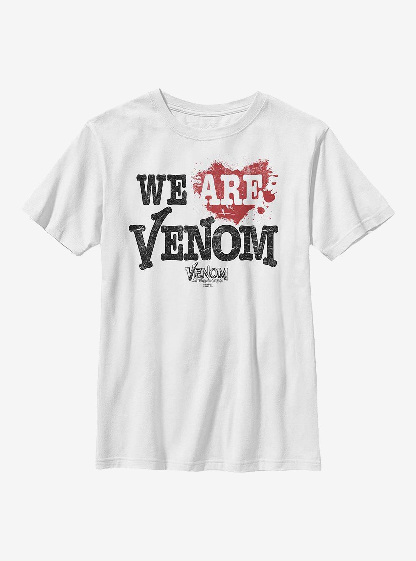 Marvel Venom: Let There Be Carnage Splattered Heart Youth T-Shirt, WHITE, hi-res