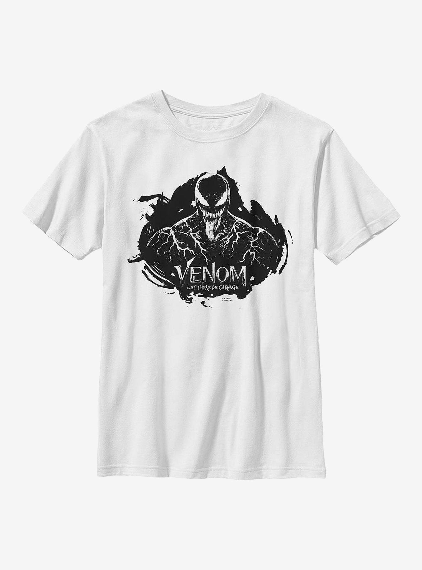 Marvel Venom: Let There Be Carnage Venom Spill Youth T-Shirt, WHITE, hi-res