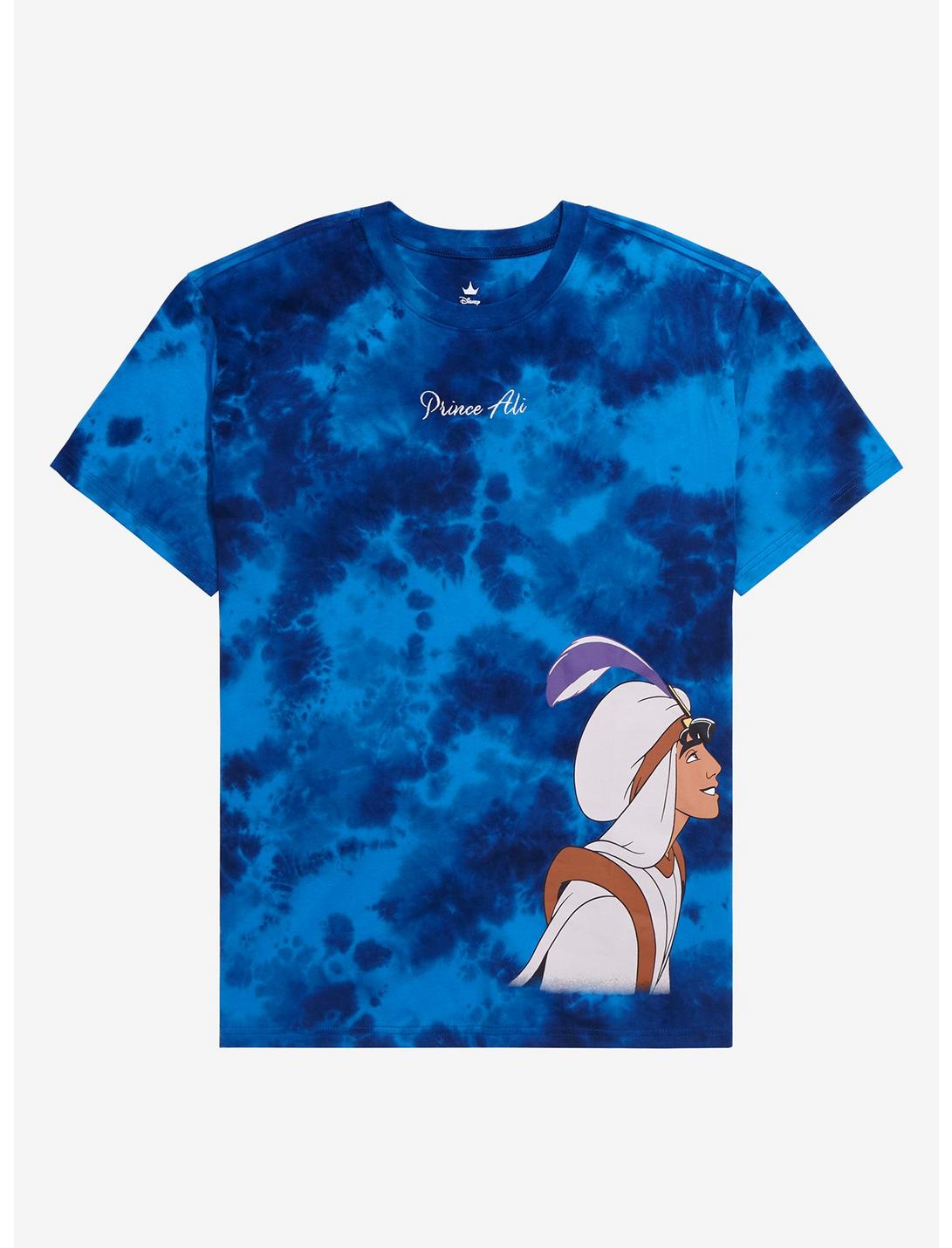 Disney Aladdin Prince Ali Tie-Dye T-Shirt - BoxLunch Exclusive, INDIGO TIE DYE, hi-res